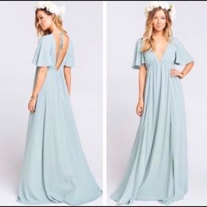 Show me your mumu NWT Faye flutter maxi bridesmaid